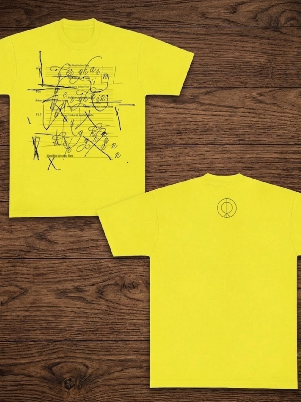 2 Sides Rosalia The LUX Tour 2026 Music Notes Yellow T-shirt